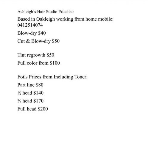 Ashleigh Hair Studio